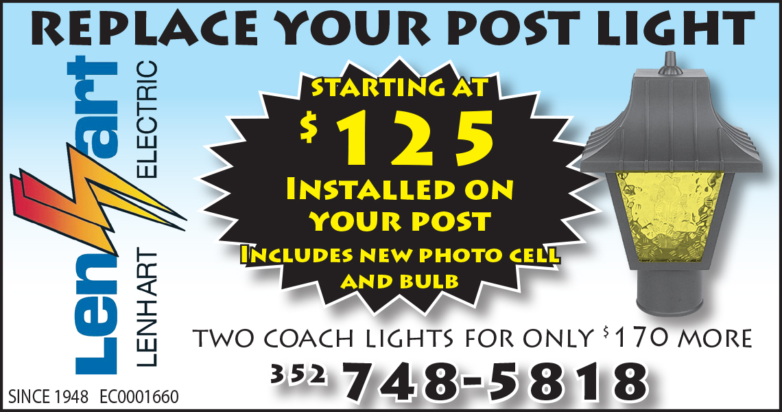 Post Light | Coach Light | Repair | Replacement | Photocell | Lenhart