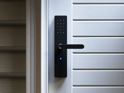 smart doorbell and doorknob installed by lenhart's smart home security services