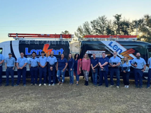 Electricians and Office Staff on the Lenhart Electric team in Wildwood, Florida